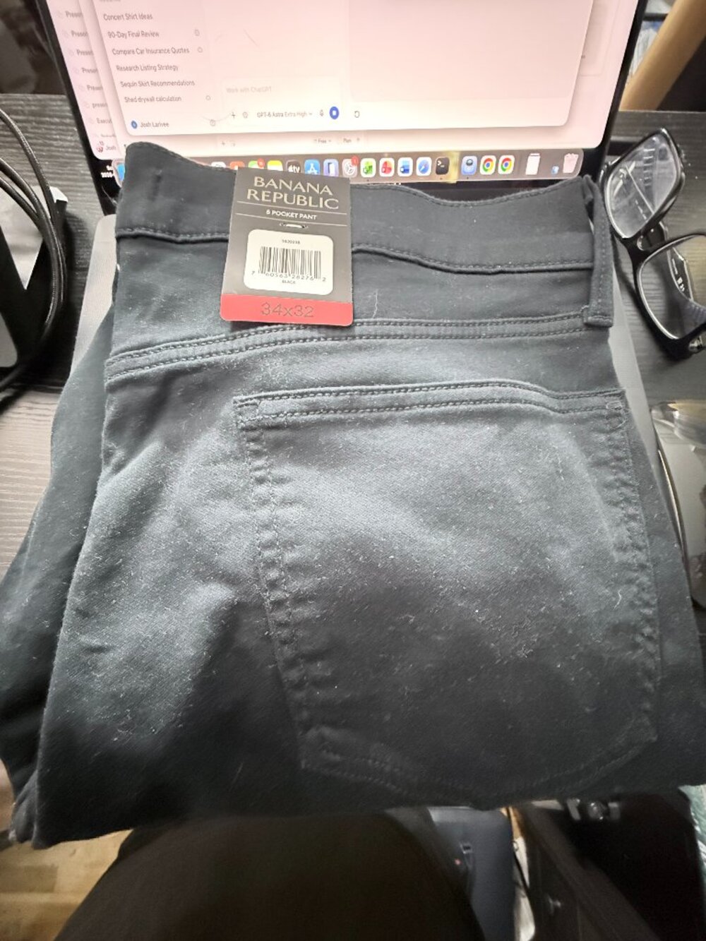 Banana Republic Black 6-Pocket Pants, 34x32
